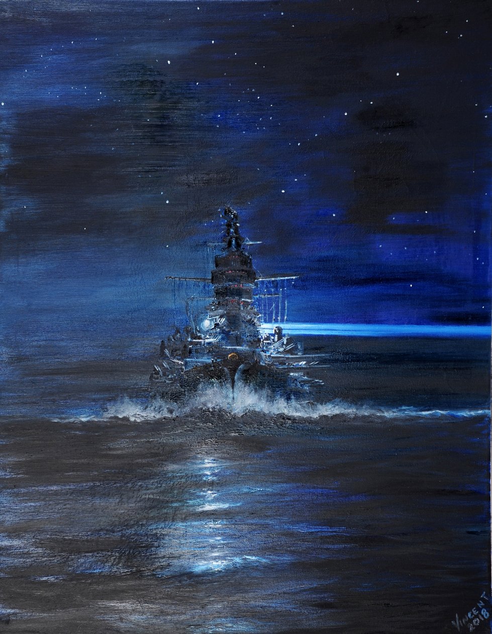 IJN Kirishima Guadalcanalissa, 1942, 2018, tekijältä Vincent Alexander Booth
