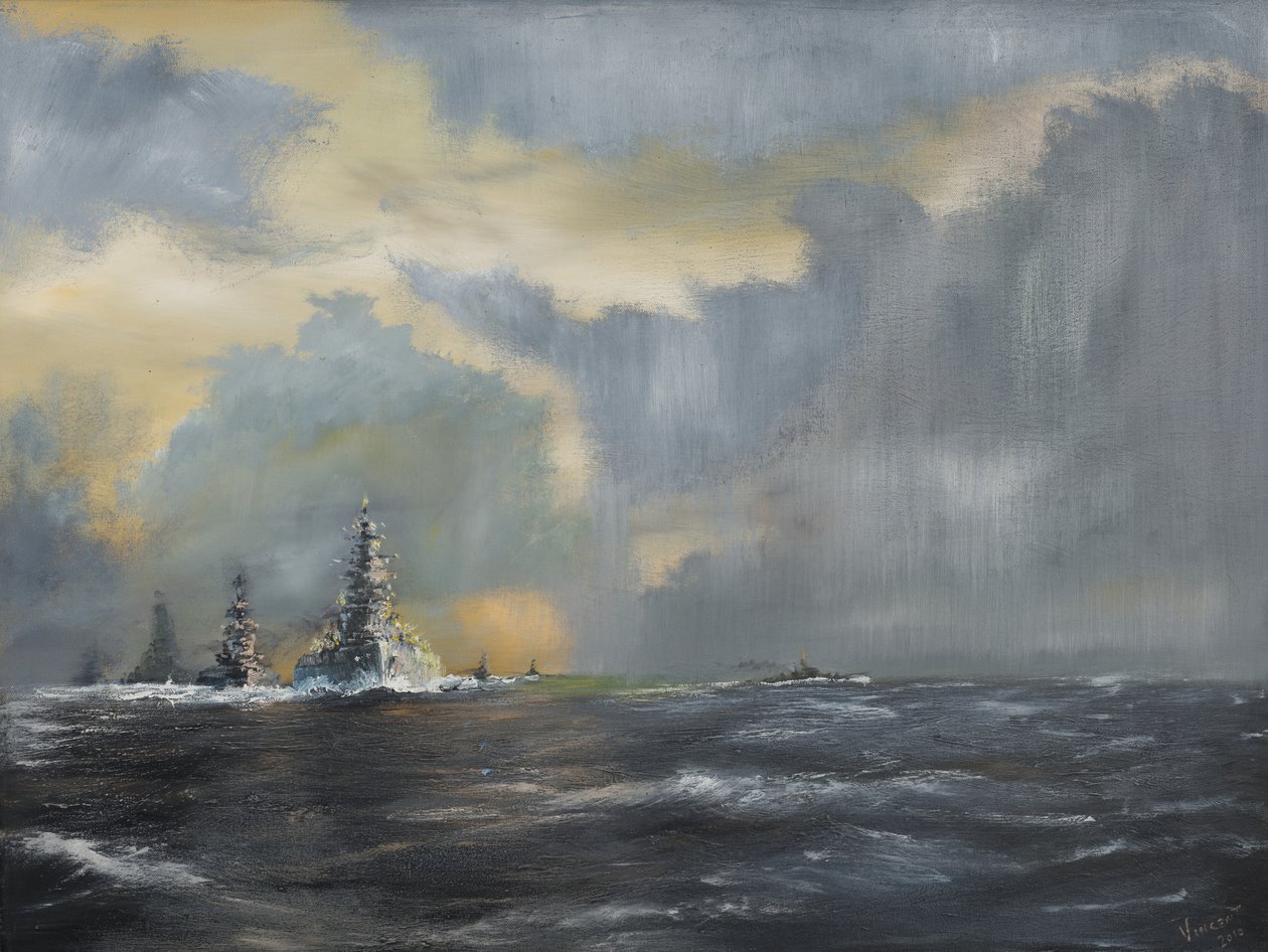 Japanin laivasto Tyynellämerellä 1942, 2013, tekijältä Vincent Alexander Booth