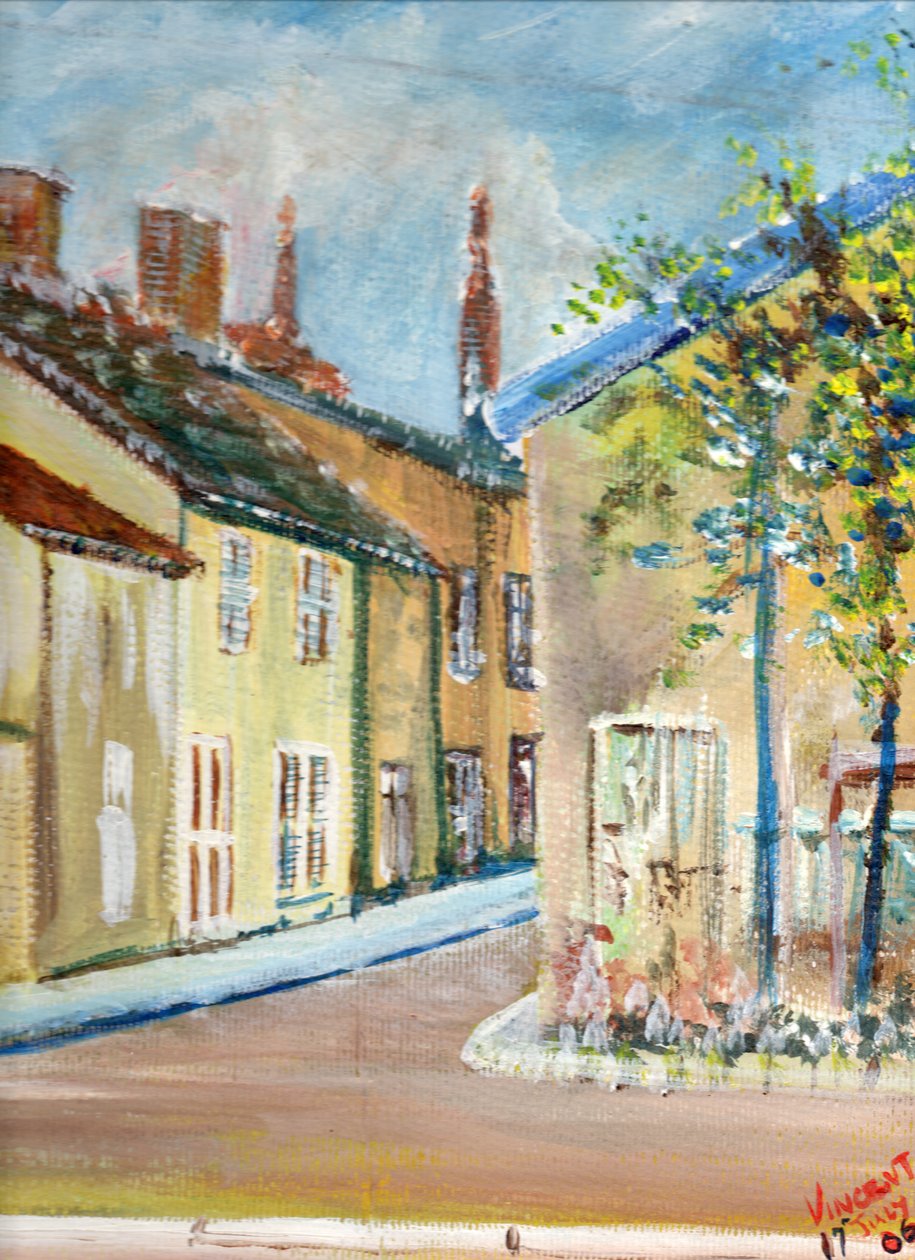 Laignes, Ranska, 2006, (akryyli kankaalle) tekijältä Vincent Alexander Booth