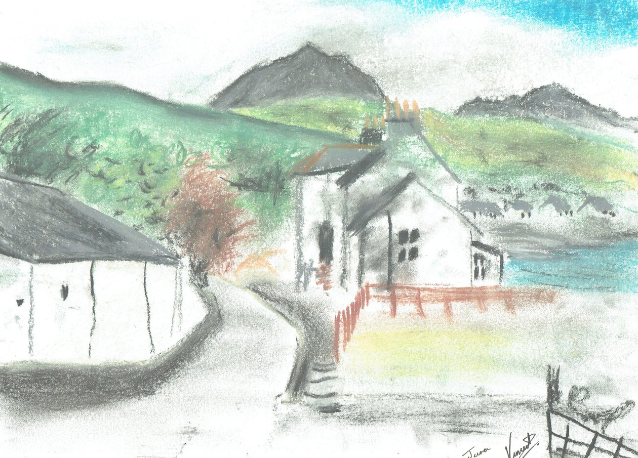 Pääkatu Jura, 2005, (pastellit paperille) tekijältä Vincent Alexander Booth
