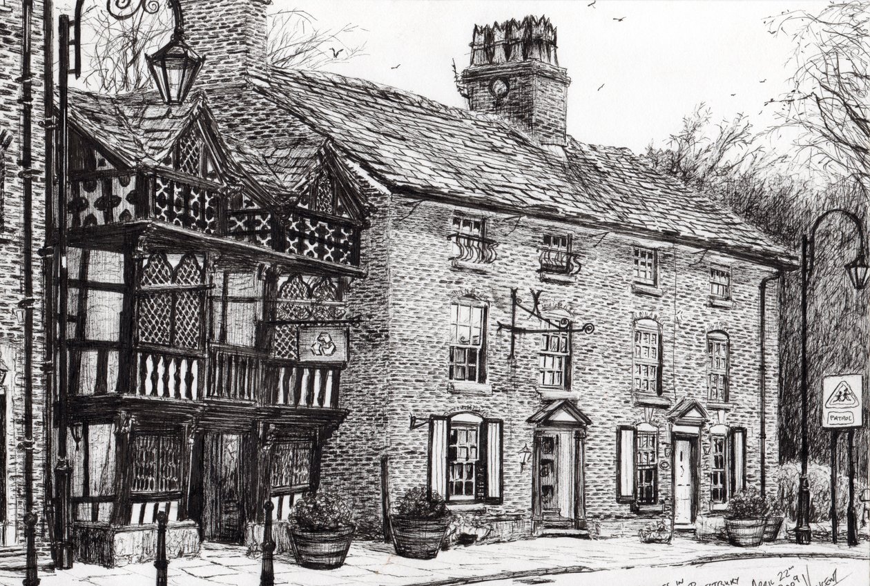 Prestbury, 2009, (muste paperille) tekijältä Vincent Alexander Booth