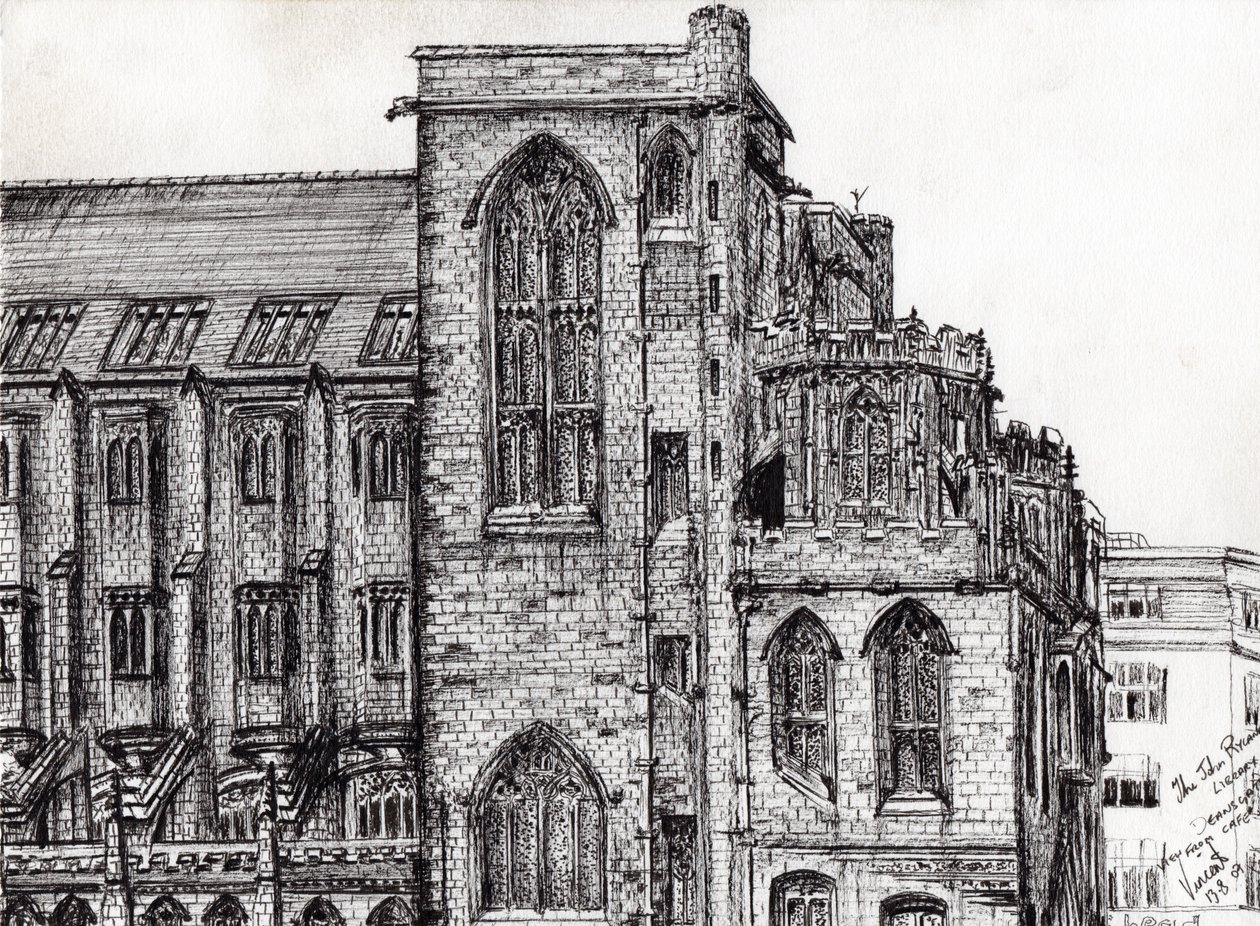 Rylands Library Manchester, 2007, (muste paperille) tekijältä Vincent Alexander Booth