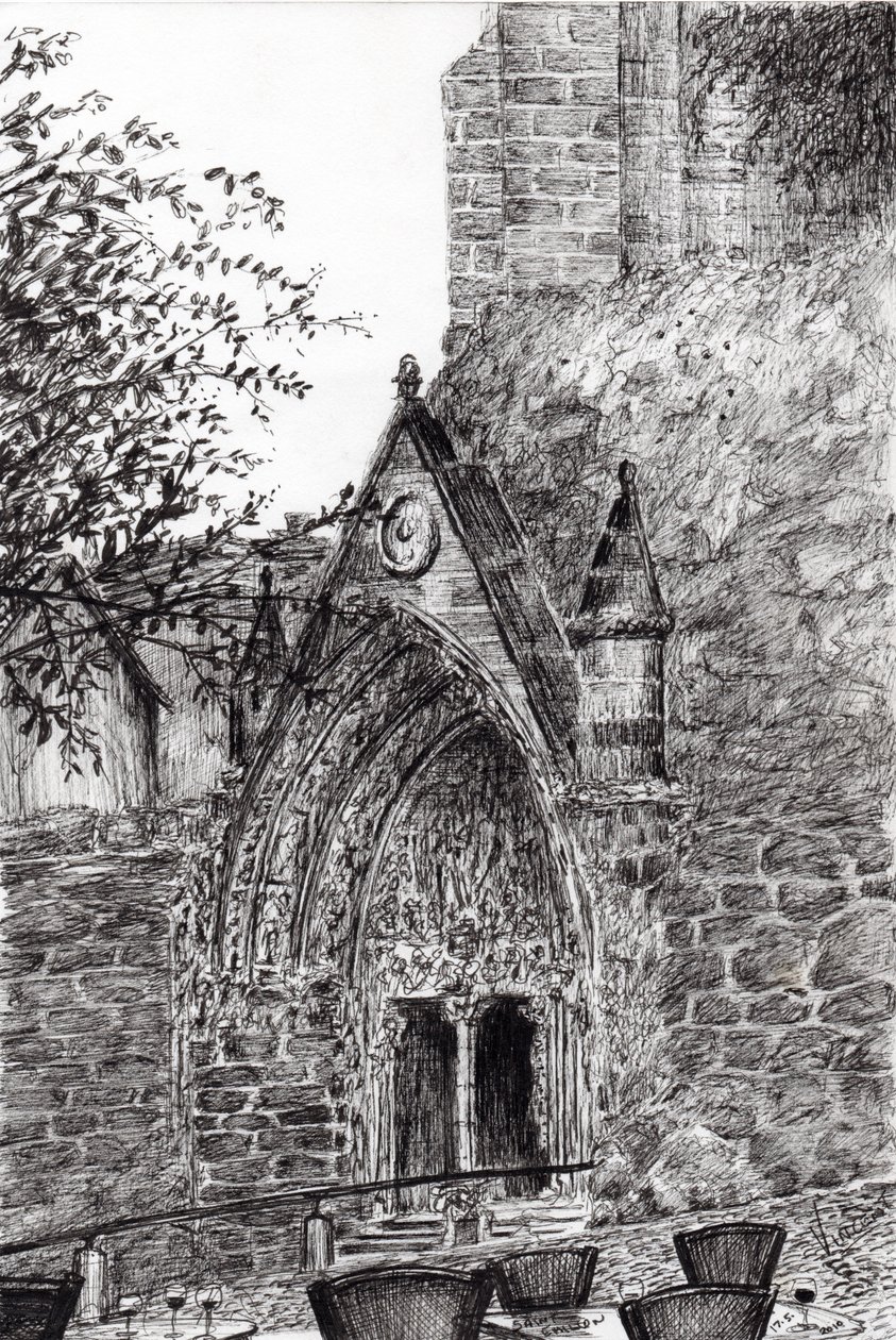 Saint Emilion, 2010, (muste paperille) tekijältä Vincent Alexander Booth