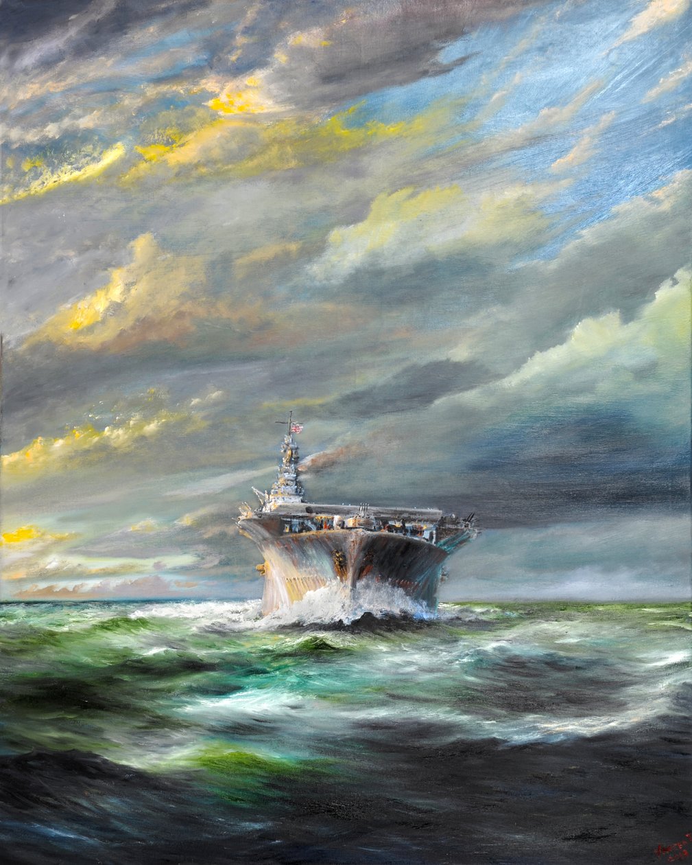 USS Enterprise palaa Pearliin, 2019, tekijältä Vincent Alexander Booth