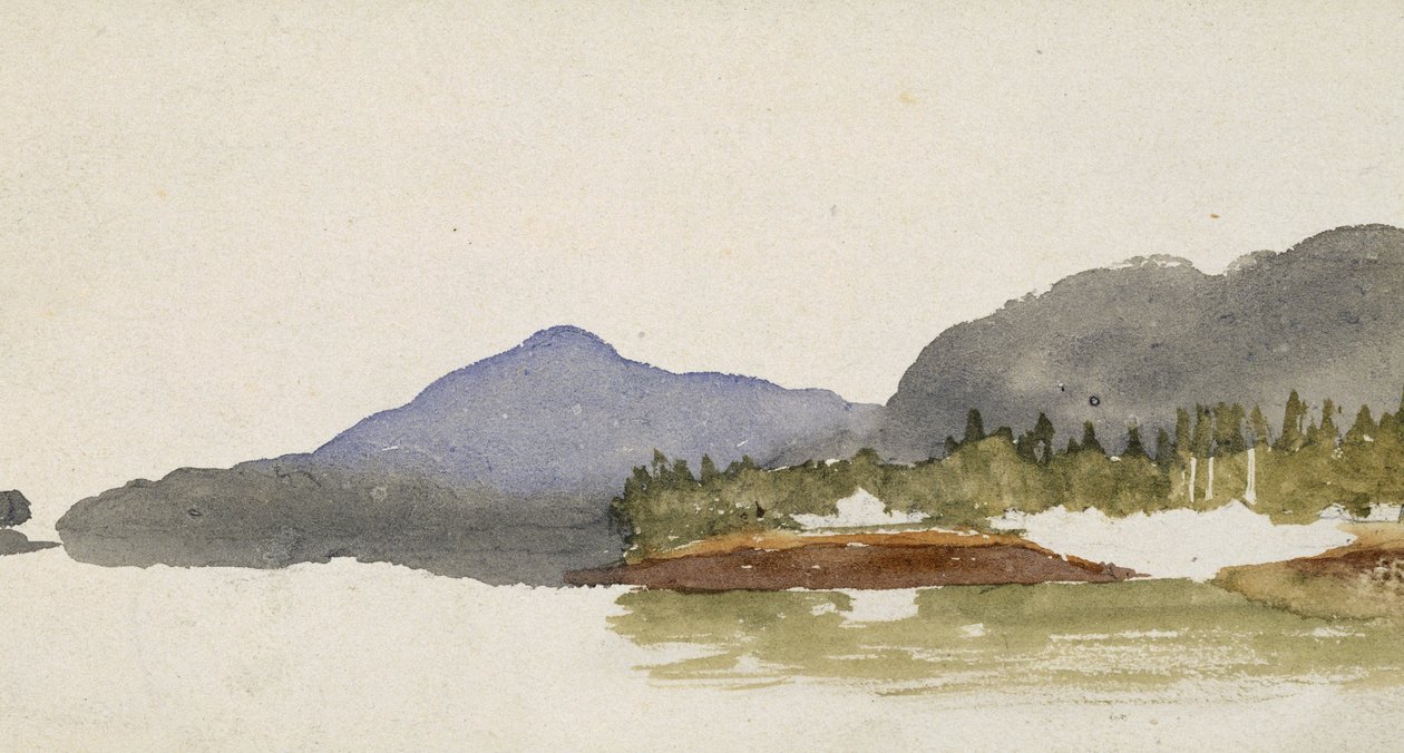 Western Lake View, 1869-71 (wc paperilla) tekijältä Vincent Colyer