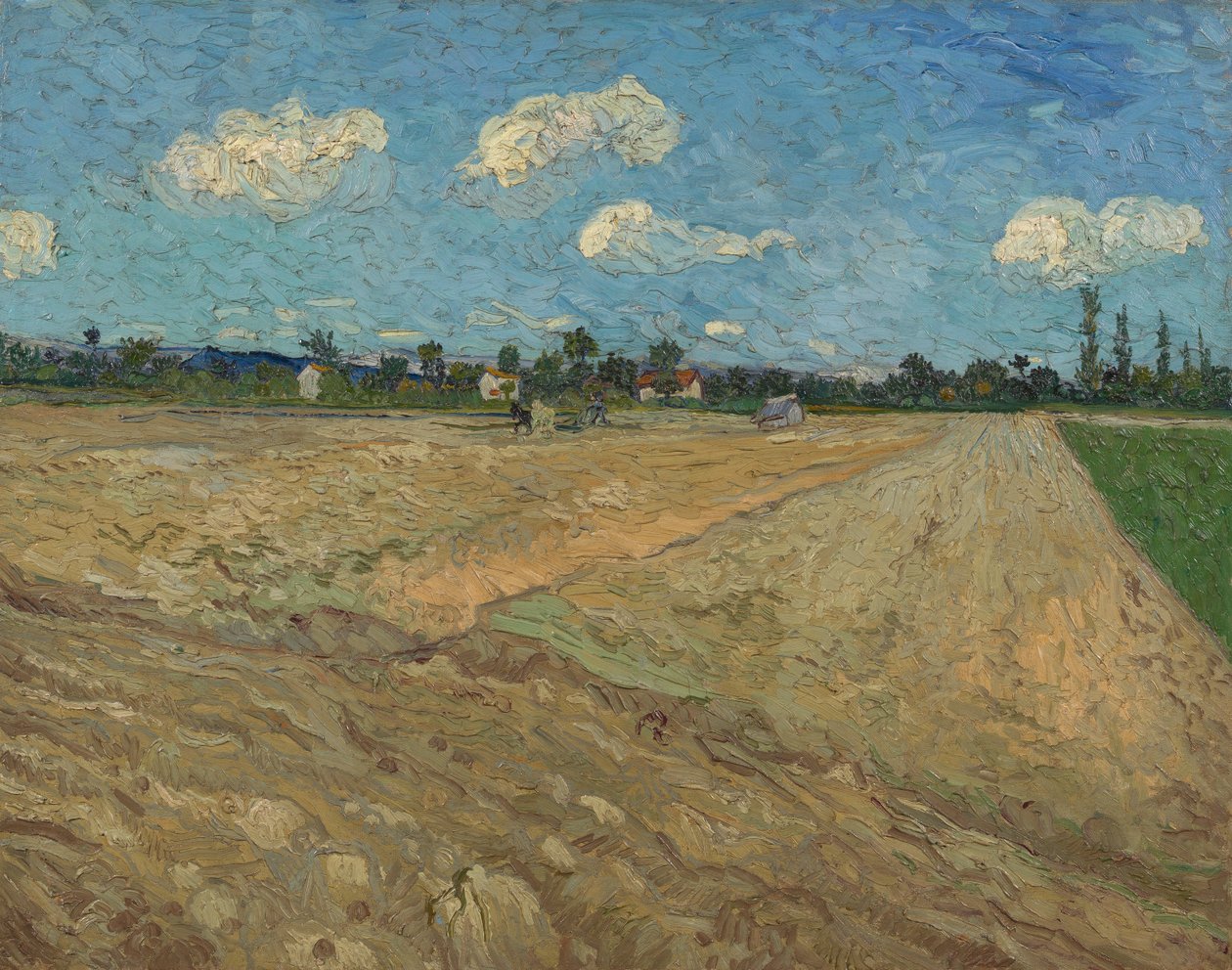 Aurakentät (The Furrows) tekijältä Vincent van Gogh