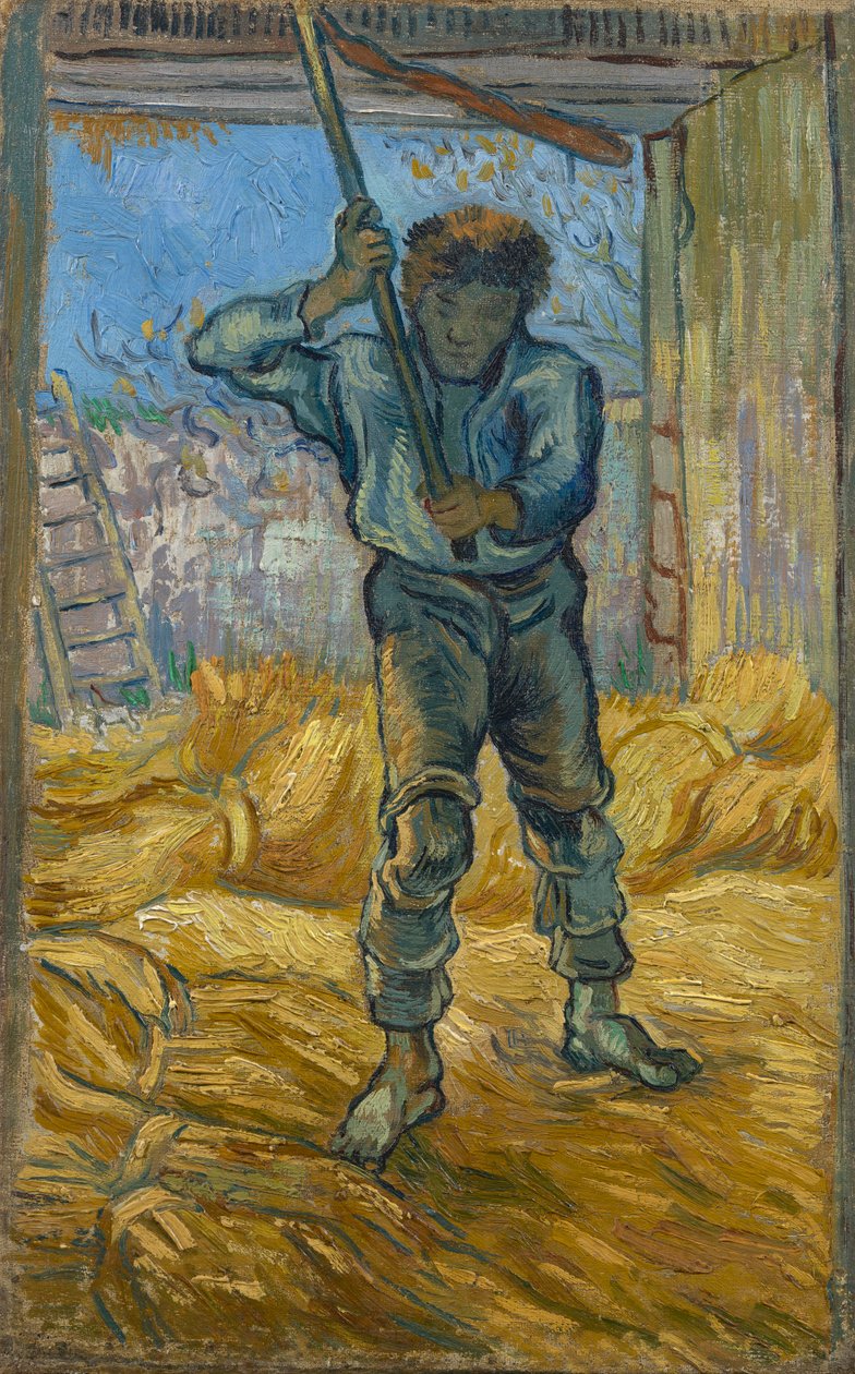 Thresher (hirssin jälkeen) tekijältä Vincent van Gogh