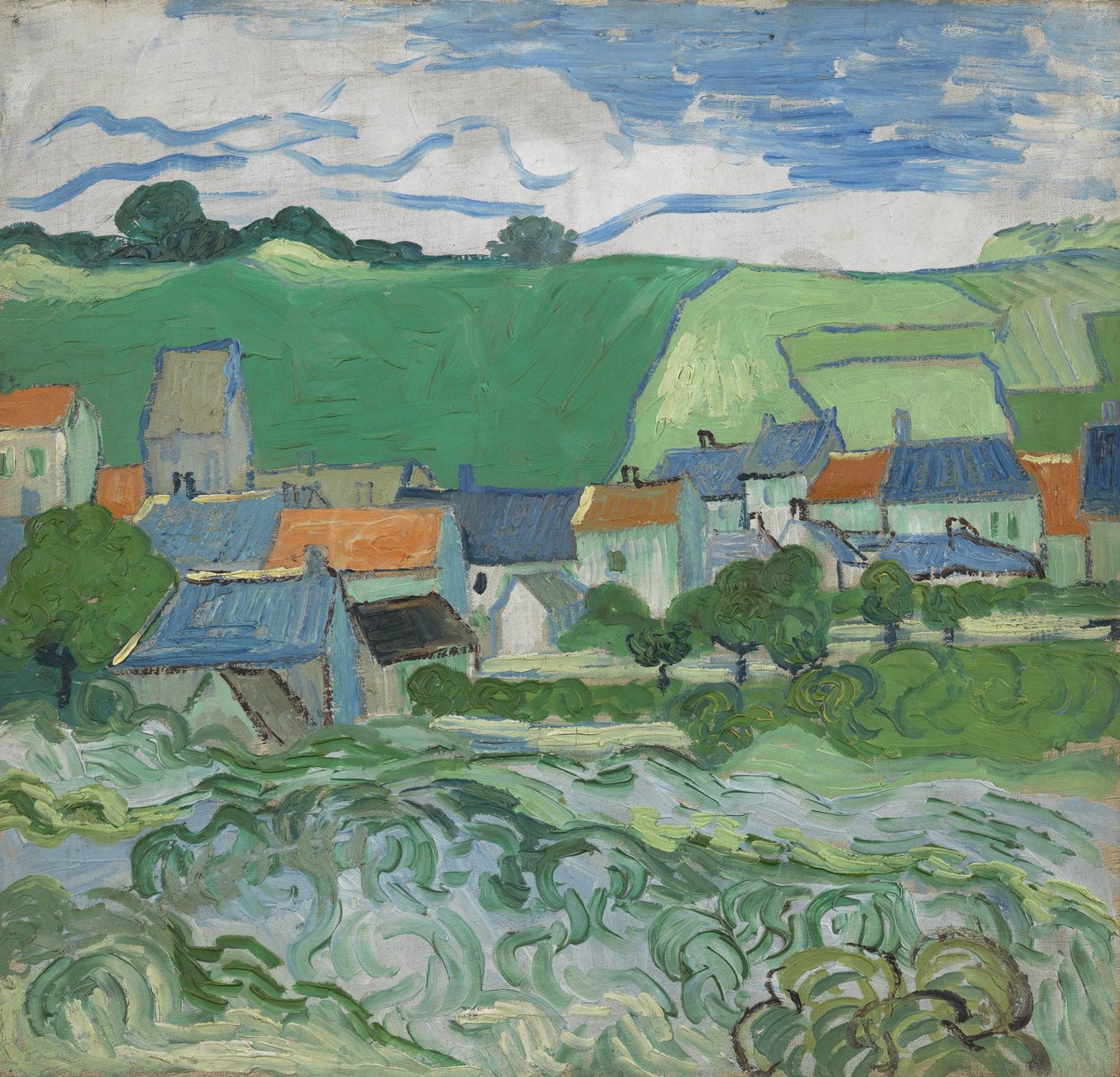 Näkymä Auversista tekijältä Vincent van Gogh