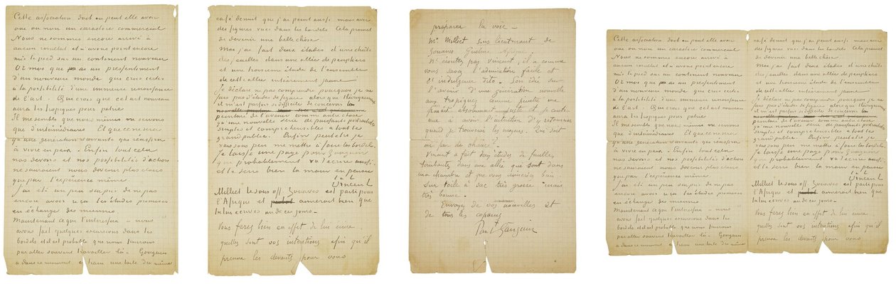 Vincent van Goghin ja Paul Gauguinin kirje Emile Bernardille tekijältä Vincent van Gogh