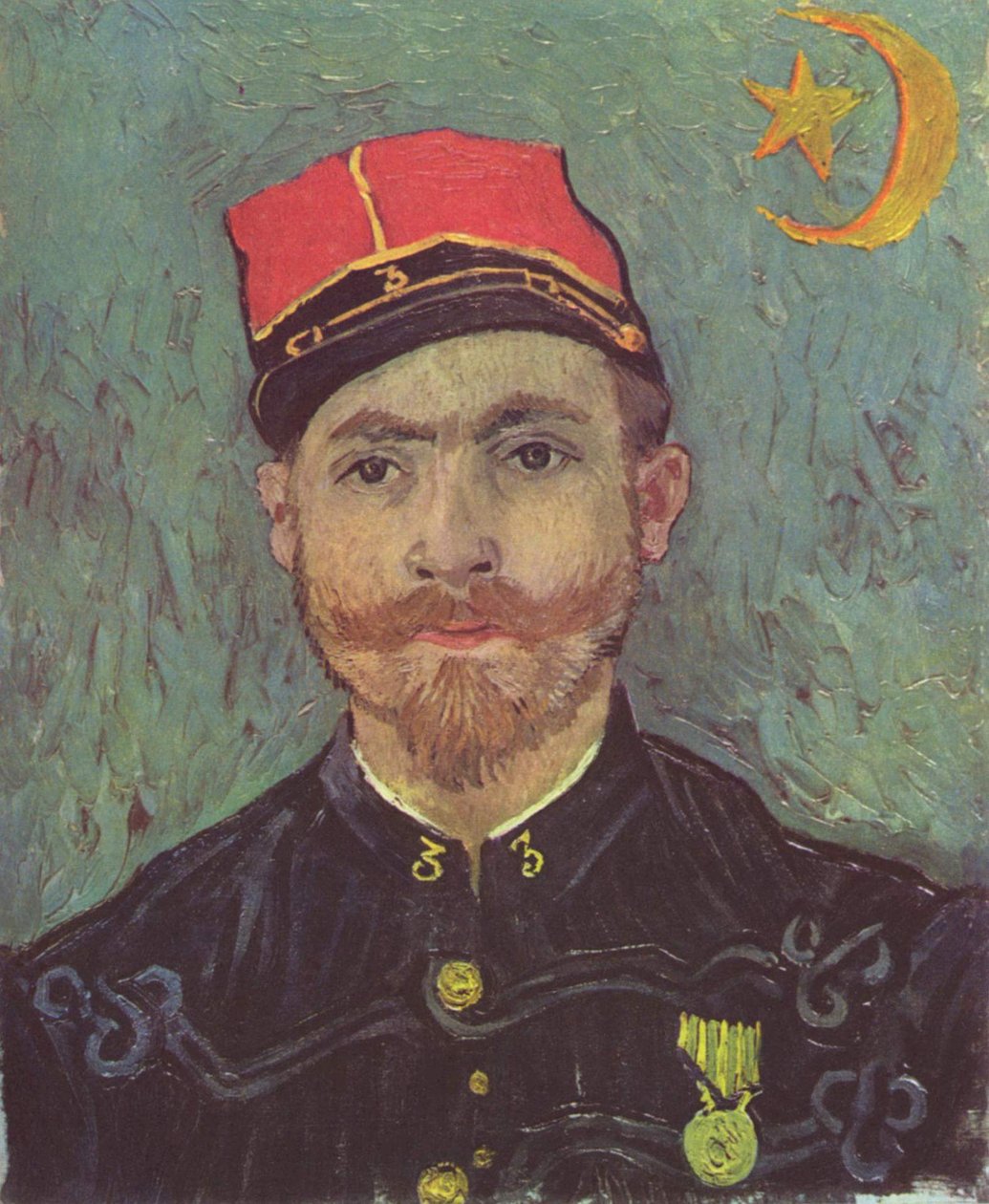 Muotokuva Paul-Eugène Millietistä, Zouaven luutnantista tekijältä Vincent van Gogh