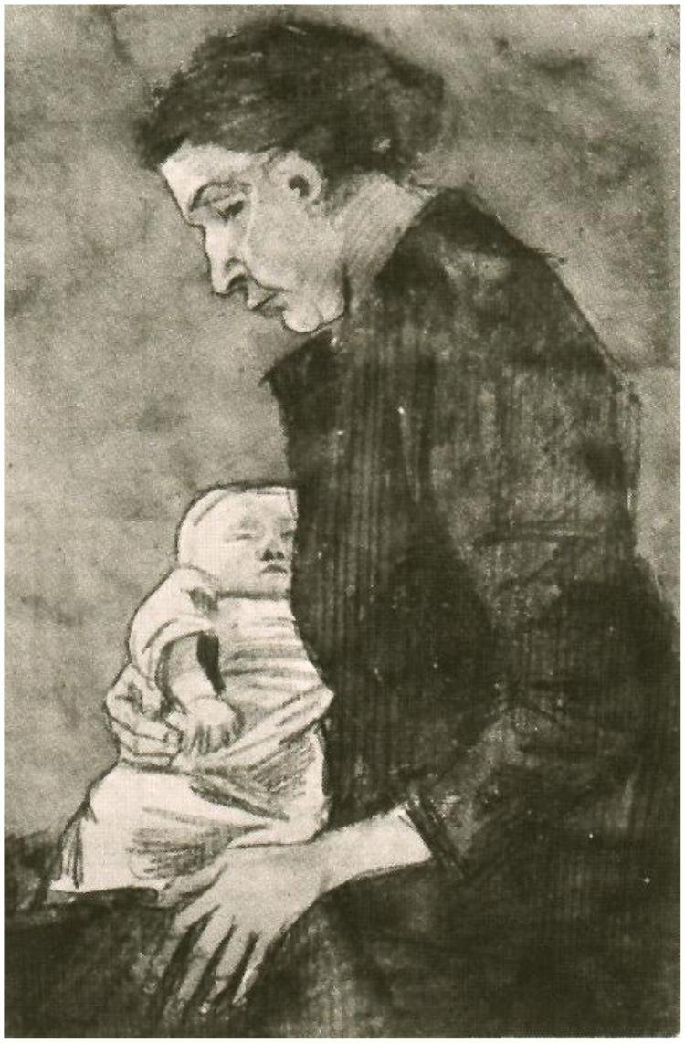 Sien Nursing Baby tekijältä Vincent van Gogh