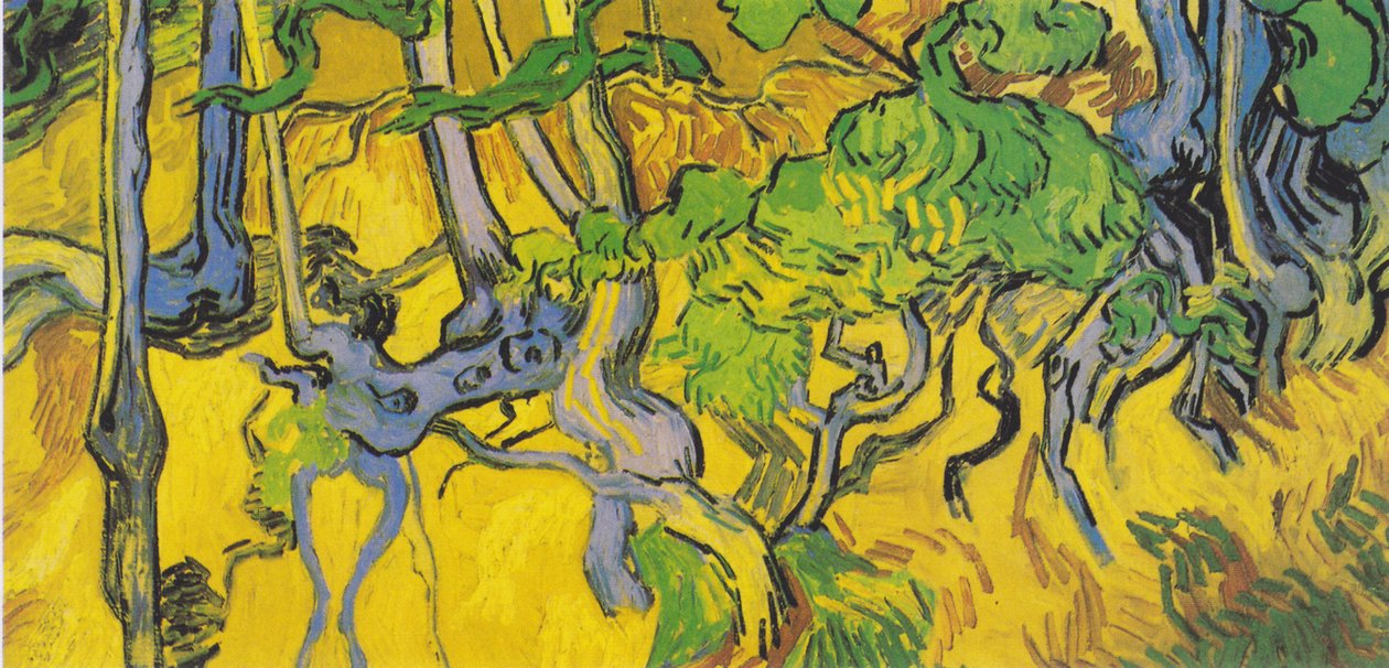 Puiden juuret ja puunrungot tekijältä Vincent van Gogh