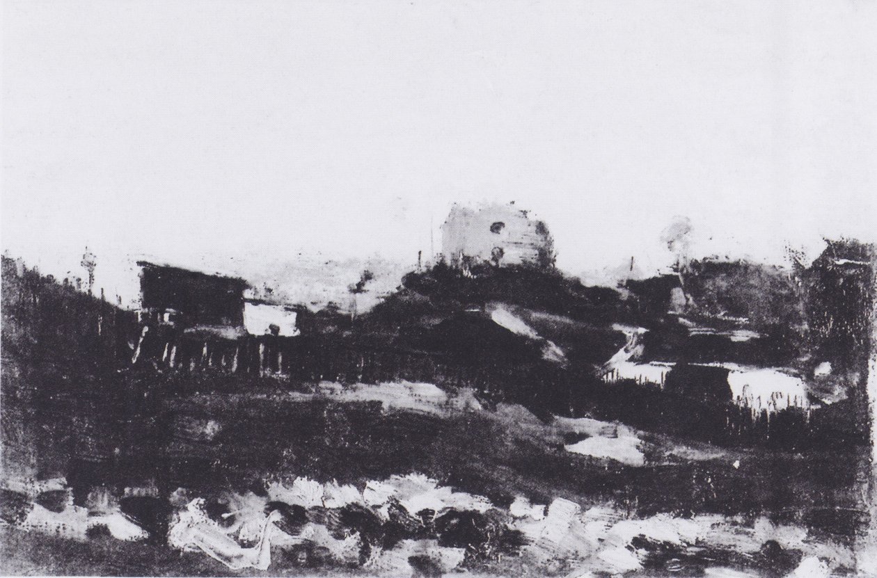 Näkymä Montmartrelle louhoksen kanssa tekijältä Vincent van Gogh