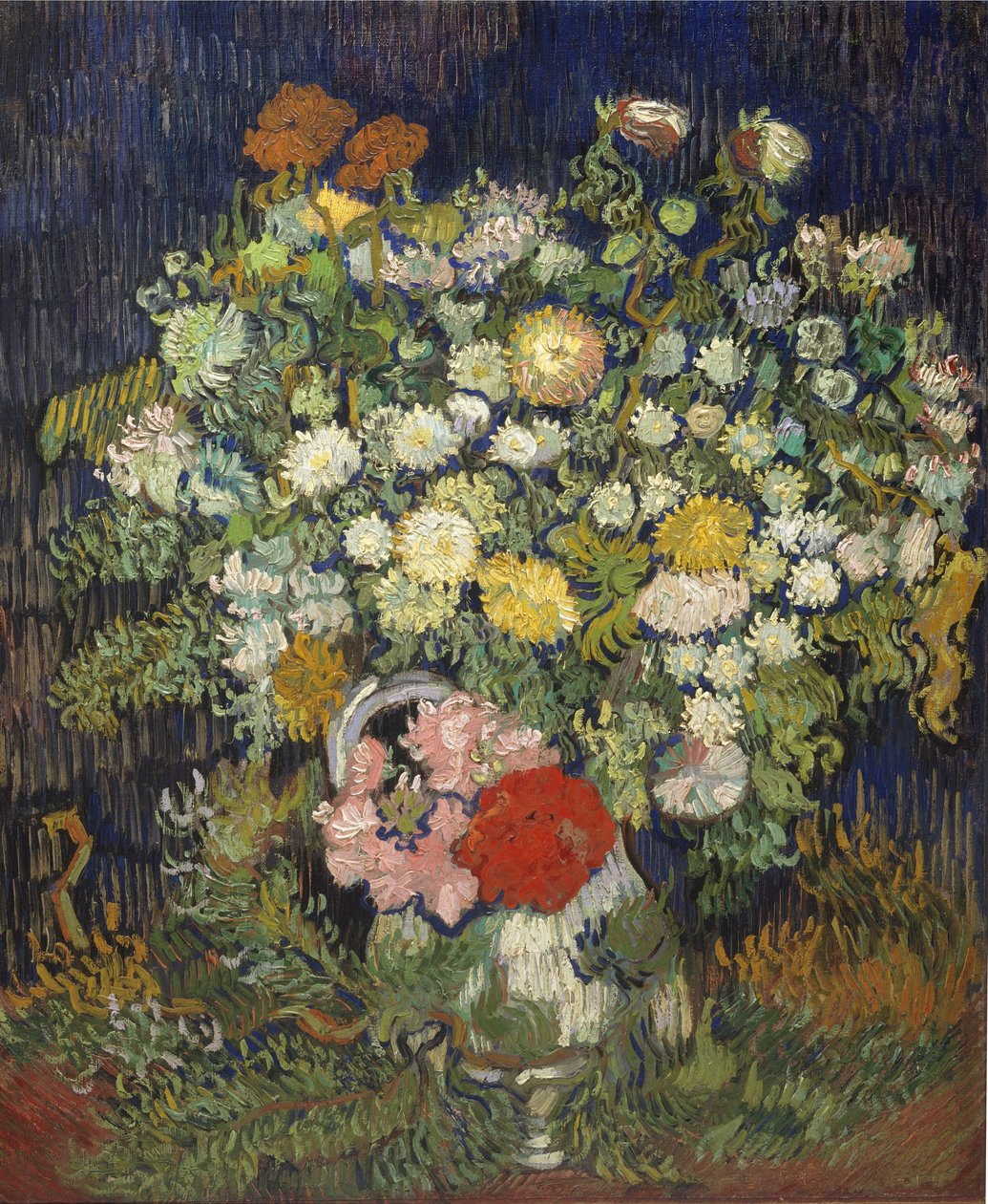 Kukkakimppu maljakossa, 1890 tekijältä Vincent van Gogh