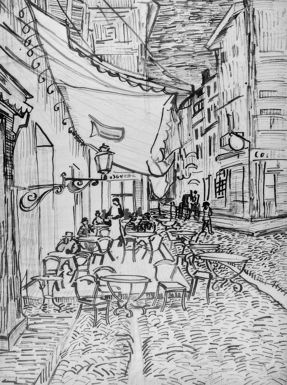 Cafe-Terrasse am Abend tekijältä Vincent van Gogh