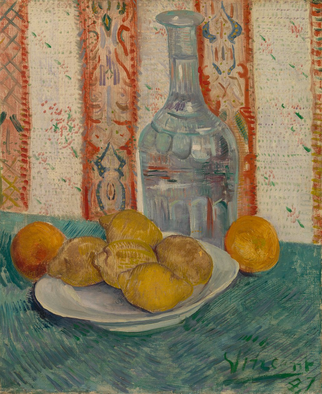 Karahvi ja astia sitrushedelmillä tekijältä Vincent van Gogh