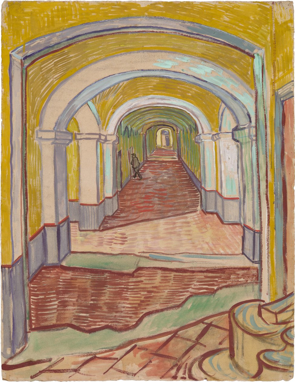 Käytävä Saint-Paulin sairaalassa tekijältä Vincent van Gogh