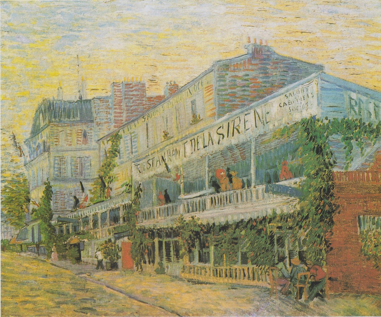 Das Restaurant de la Siréne Asniéresissa tekijältä Vincent van Gogh