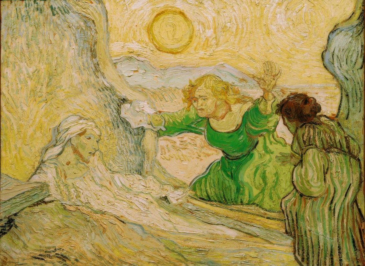 Die Wiedererweckung des Lasarus tekijältä Vincent van Gogh