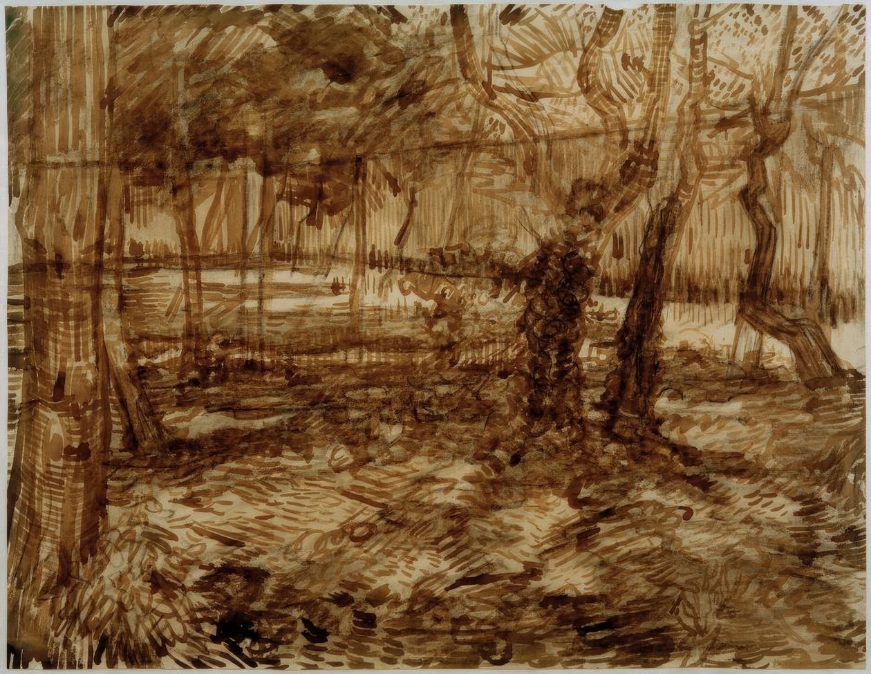 Ecke im Garten der Heilanstalt tekijältä Vincent van Gogh