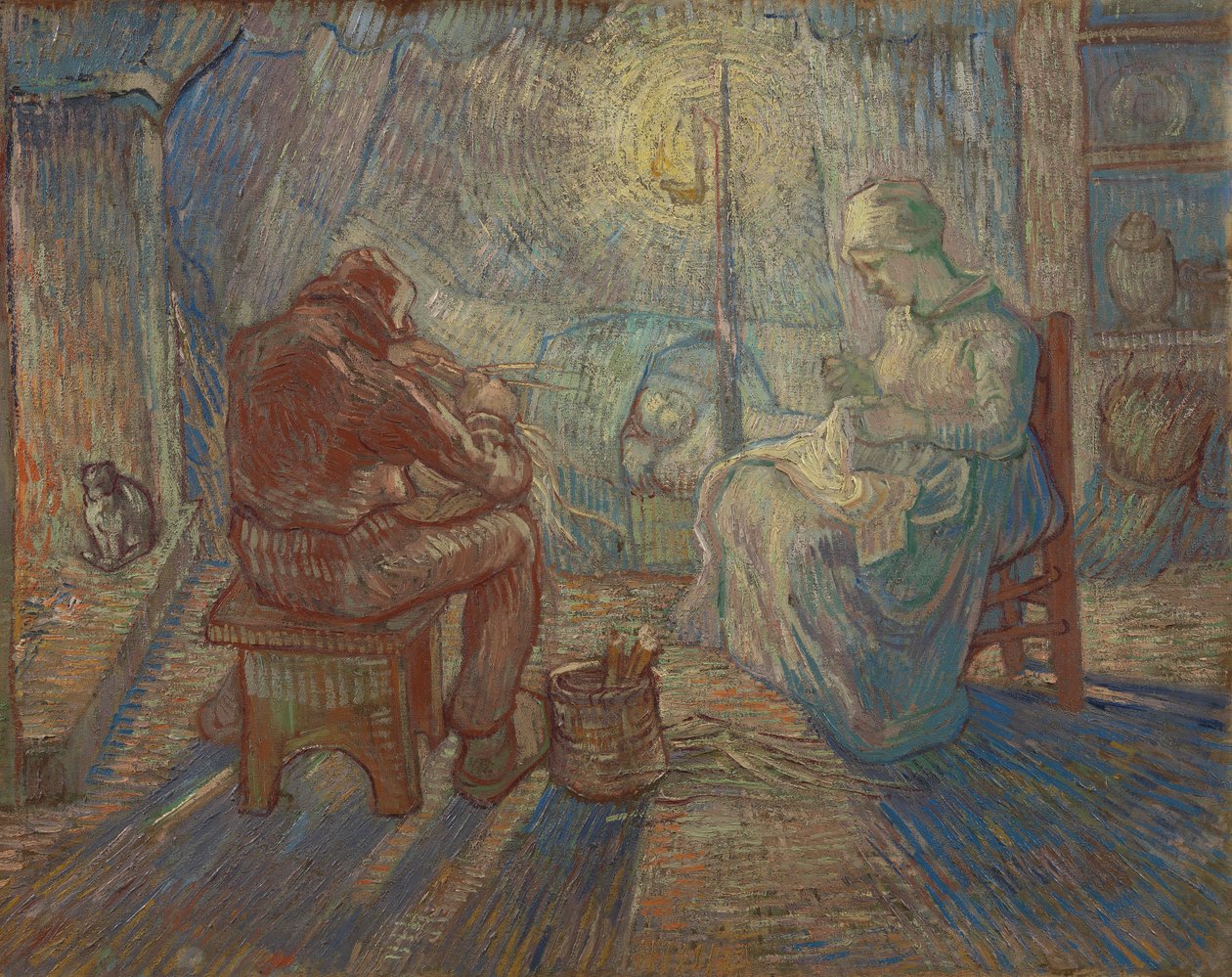 Ilta (hirssin jälkeen) tekijältä Vincent van Gogh