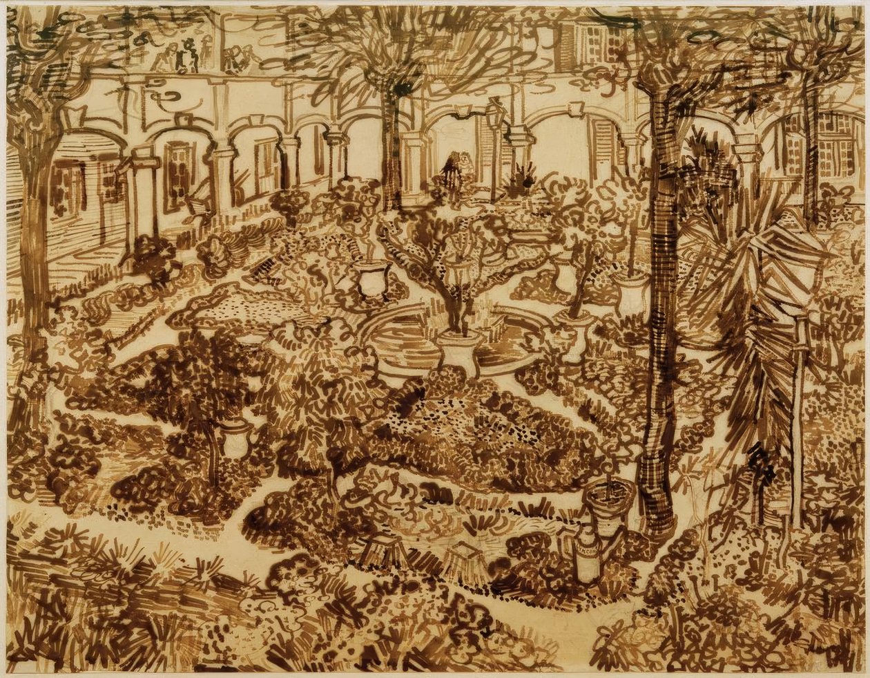Garten des Hospitals tekijältä Vincent van Gogh