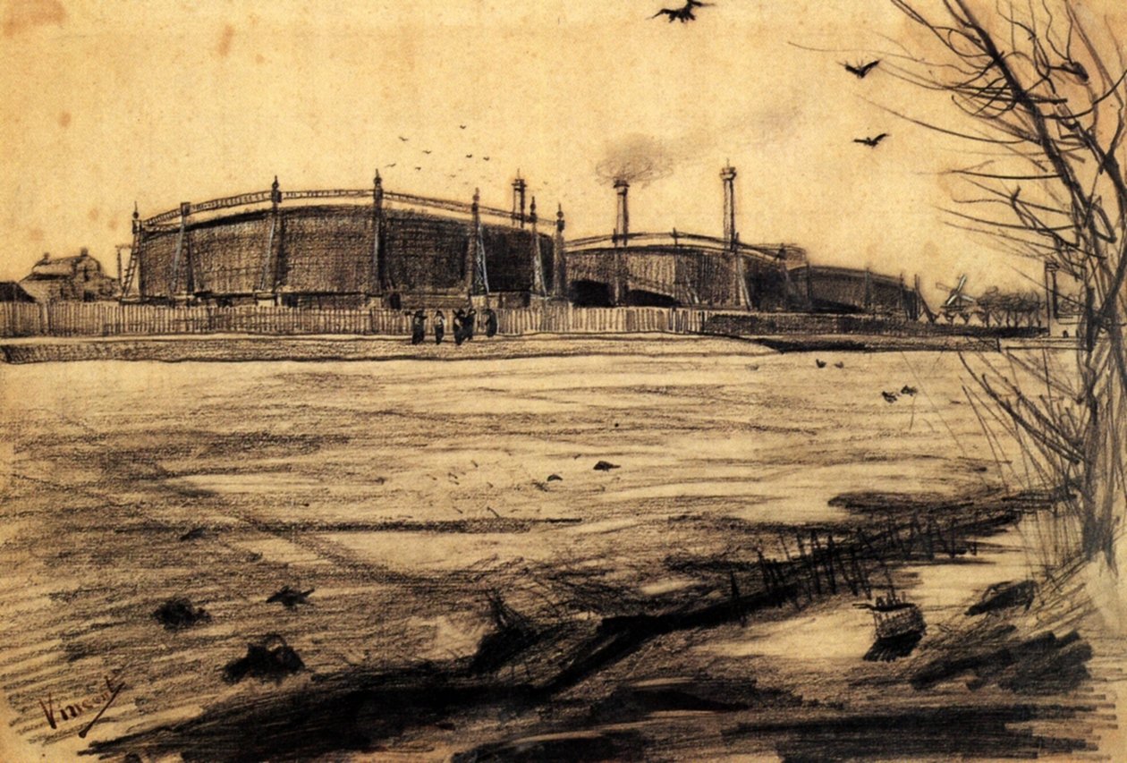 Kaasutehdas (F924) tekijältä Vincent van Gogh