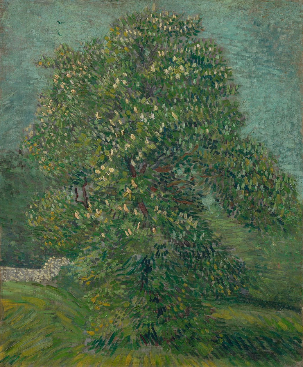 Hevoskastanjapuu kukassa tekijältä Vincent van Gogh