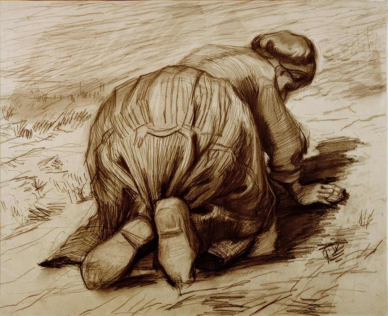 Kniende Bäuerin tekijältä Vincent van Gogh