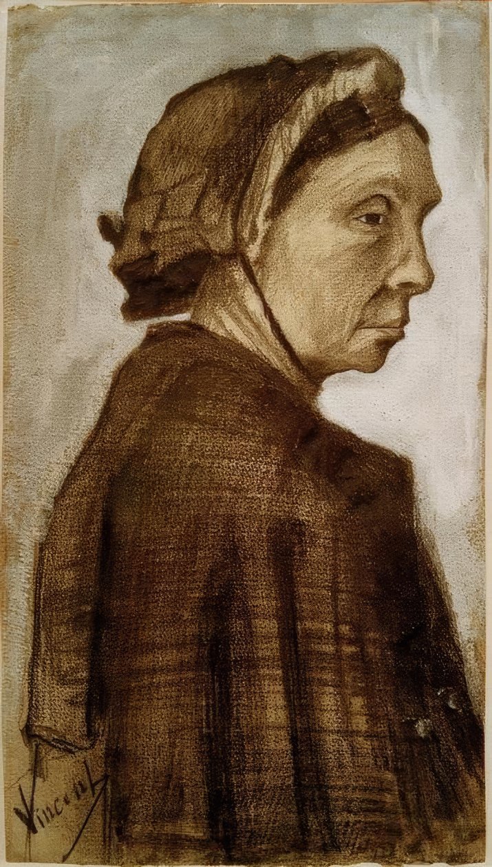 Naisen pää tekijältä Vincent van Gogh