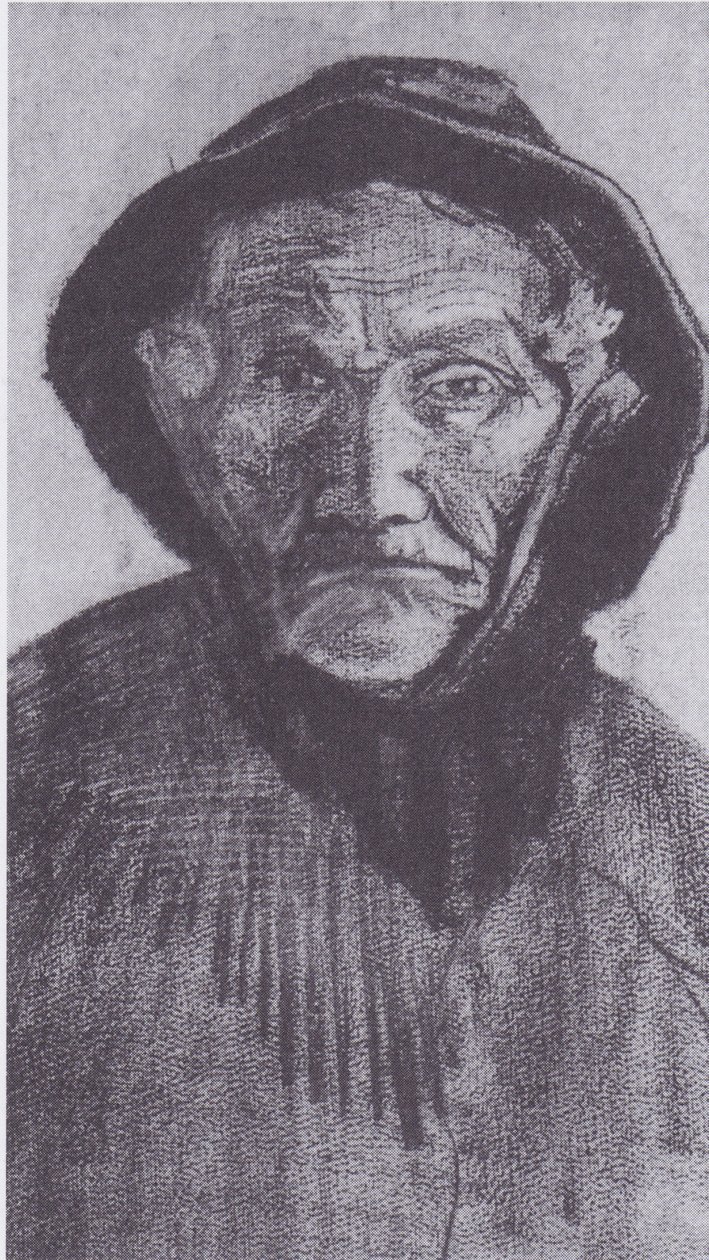 Pää vanha kalastaja lounaaseen tekijältä Vincent van Gogh