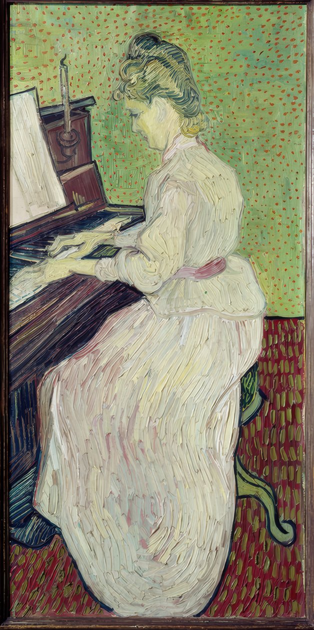 Marguerite Gachet am Klavier tekijältä Vincent van Gogh