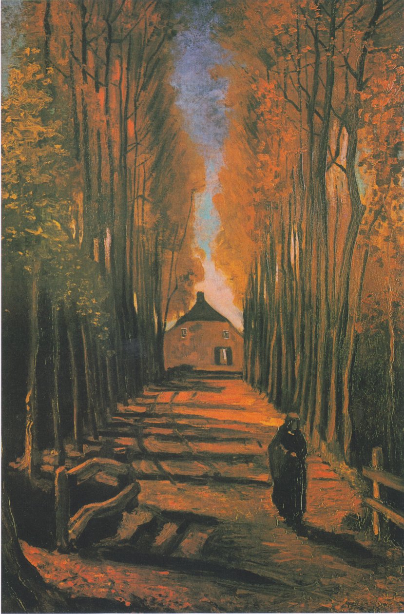 Poplar Avenue syksyllä tekijältä Vincent van Gogh