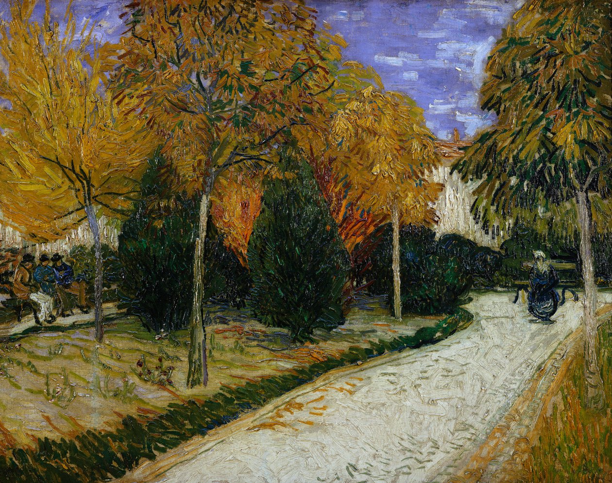 Polku puistossa Arlesissa, 1888 tekijältä Vincent van Gogh