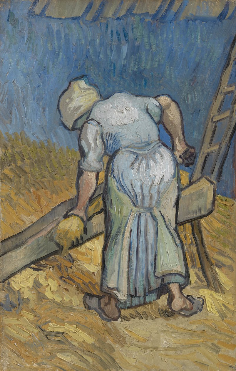 Talonpoika nainen mustelmia pellava tekijältä Vincent van Gogh