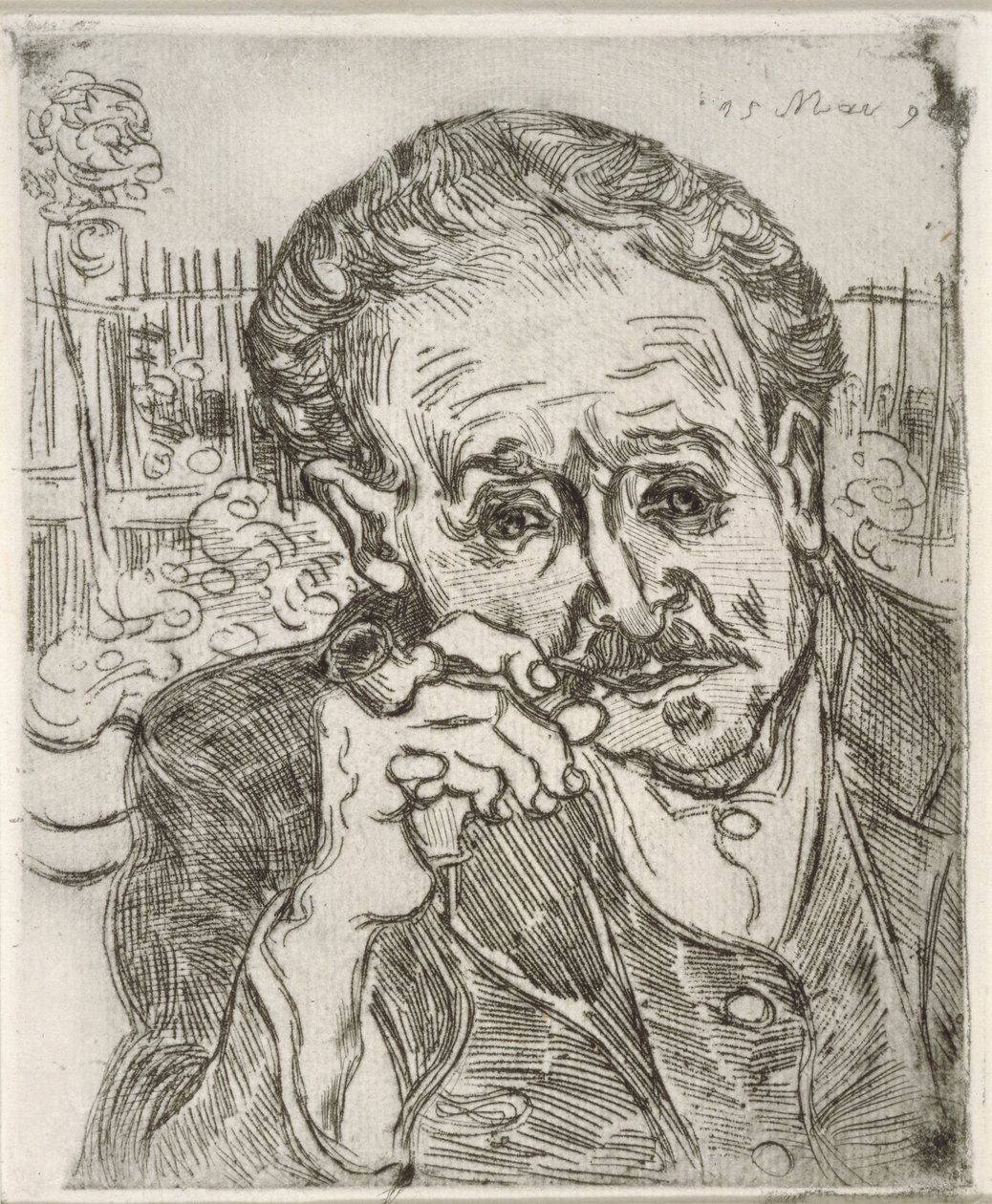 Tohtori Gachetin muotokuva (Auvers-sur-Oise), 15. toukokuuta 1890 tekijältä Vincent van Gogh