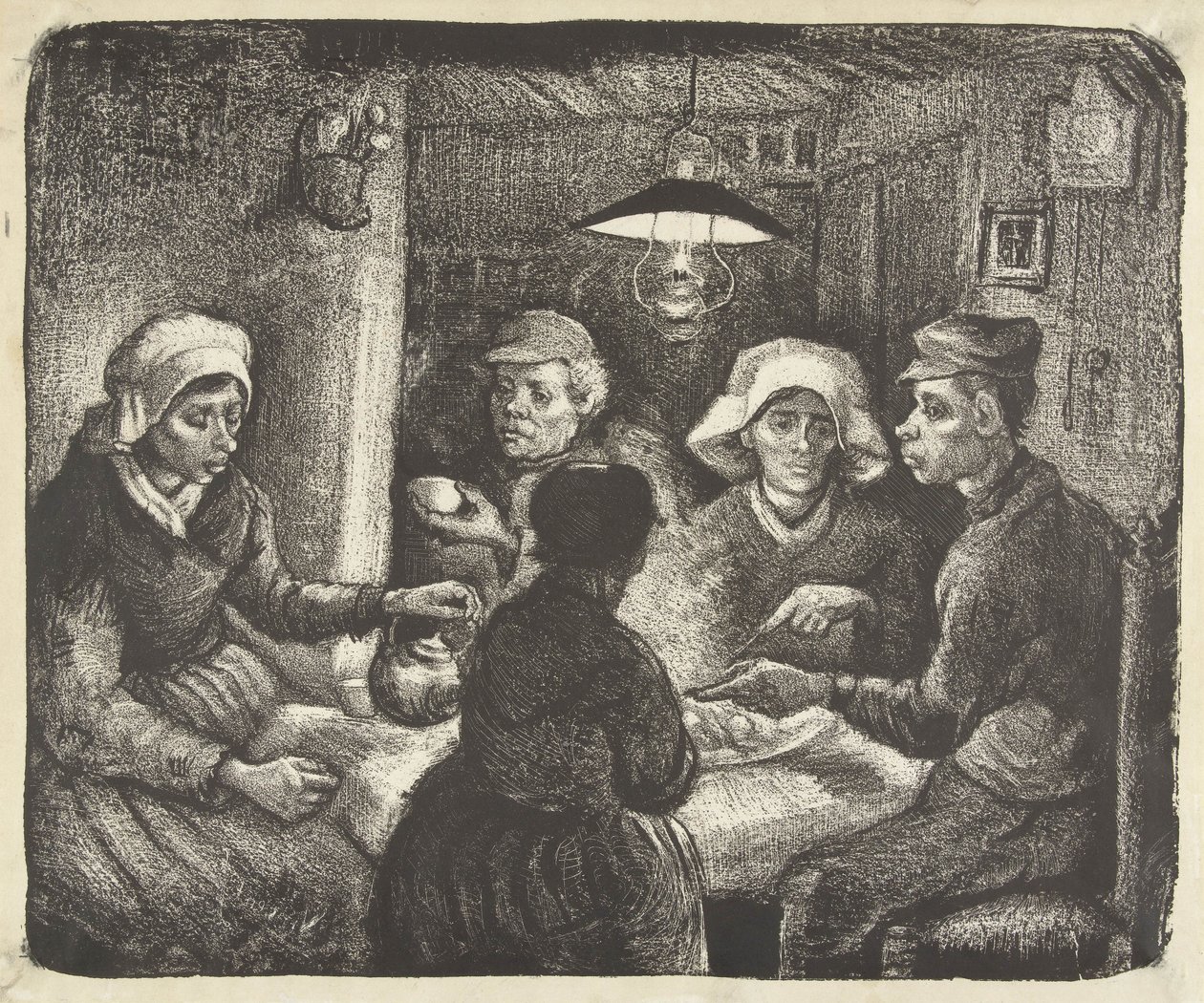 Perunansyöjät, 1885 tekijältä Vincent van Gogh