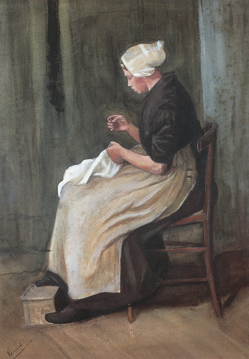 Scheveningenin naisten ompelu tekijältä Vincent van Gogh