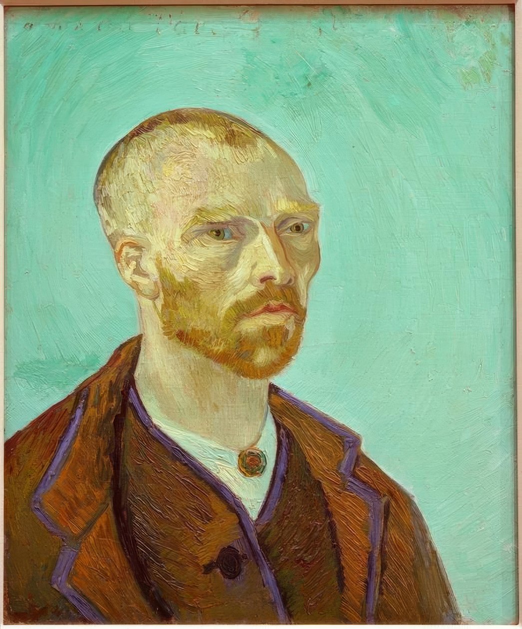 Selbstbildnis, Paul Gauguin gewidmet tekijältä Vincent van Gogh