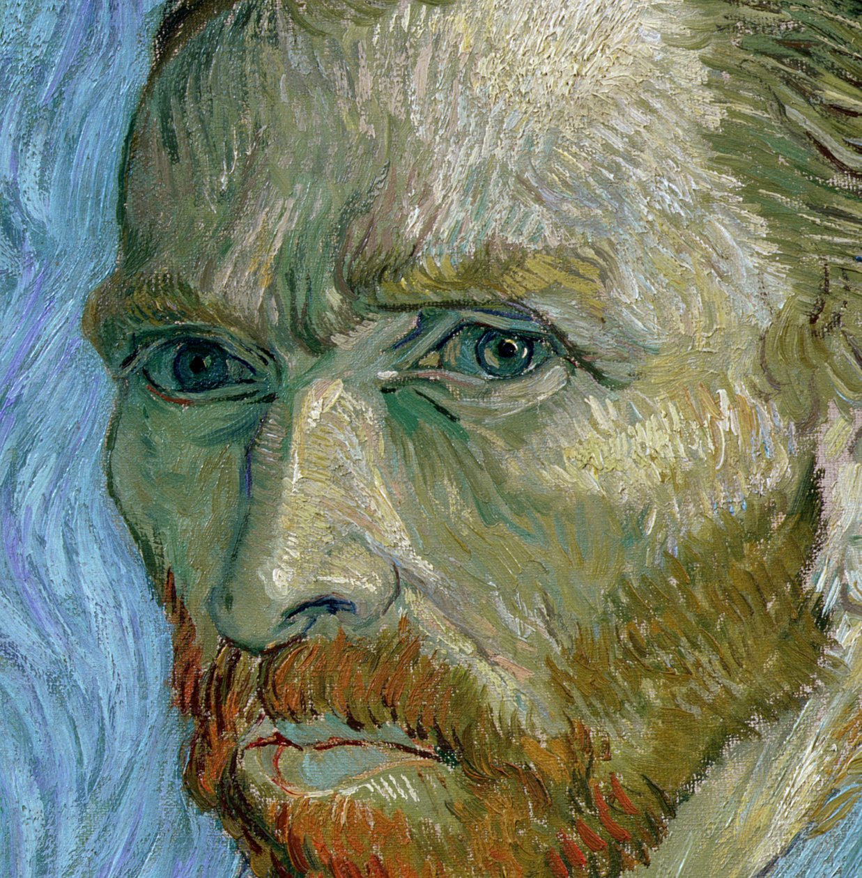 Omakuva, 1889 (yksityiskohta 32212) tekijältä Vincent van Gogh