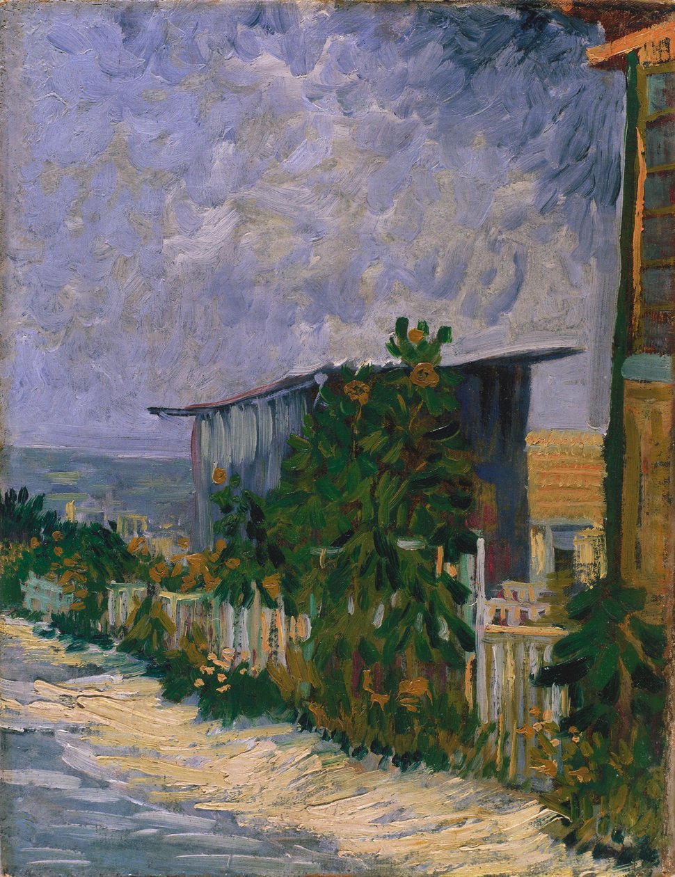 Suoja Montmartressa auringonkukan kanssa tekijältä Vincent van Gogh