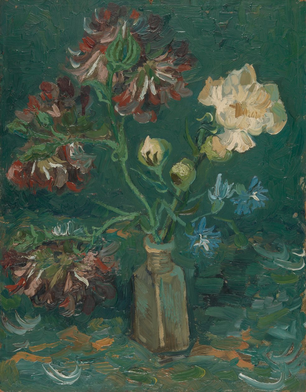 Pieni pullo pionien ja sinisten delfiinien kanssa tekijältä Vincent van Gogh