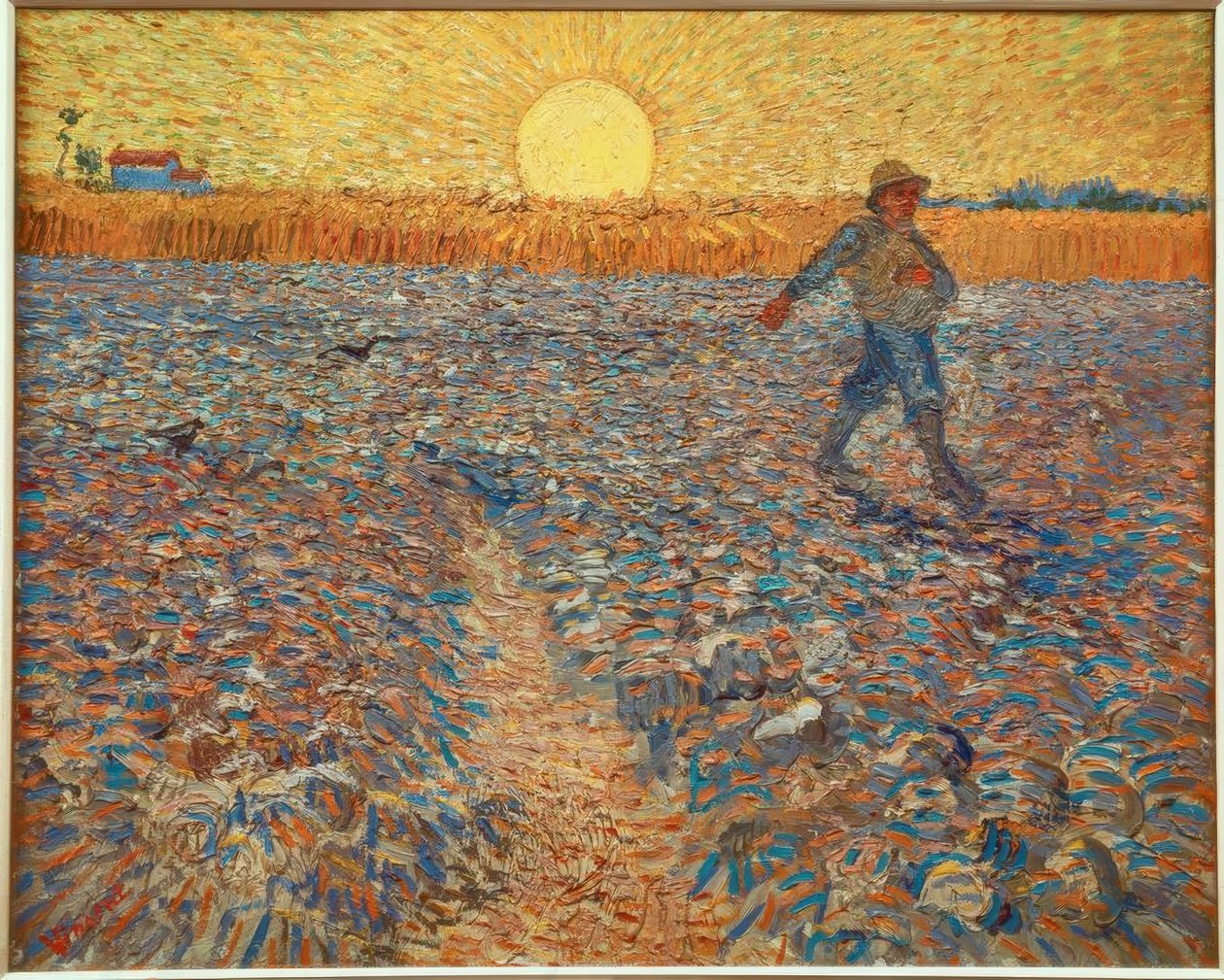 Sämann bei untergehender Sonne tekijältä Vincent van Gogh