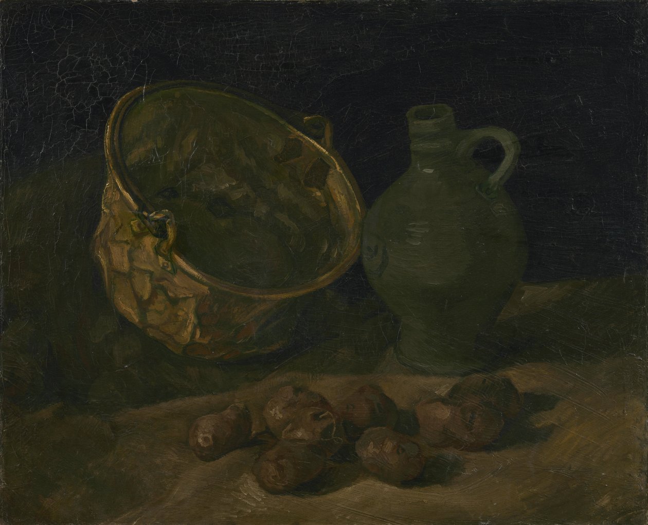 Asetelma messinkipata ja kannu tekijältä Vincent van Gogh