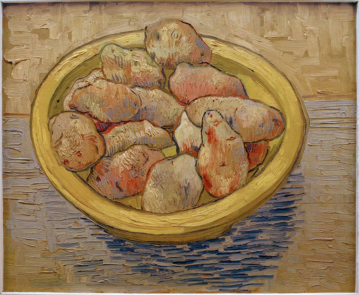 Stilleben mit Kartoffeln in gelber Schüssel tekijältä Vincent van Gogh