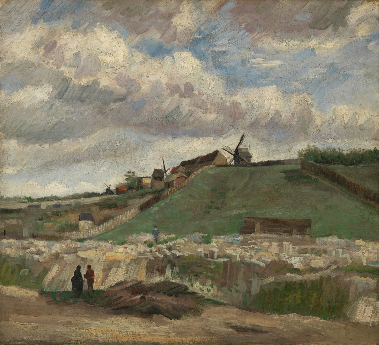 Montmartren kukkula ja kivilouhokset tekijältä Vincent van Gogh