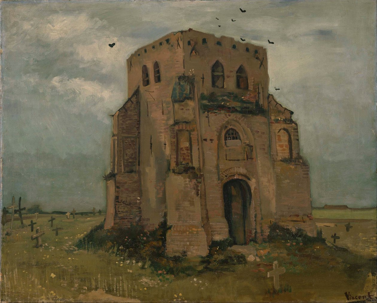 Nuenenin vanha kirkon torni tekijältä Vincent van Gogh