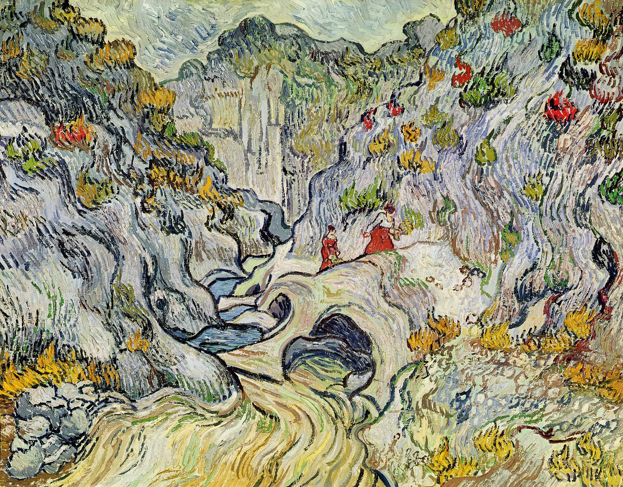 Peyroulettien rotko, 1889 tekijältä Vincent van Gogh