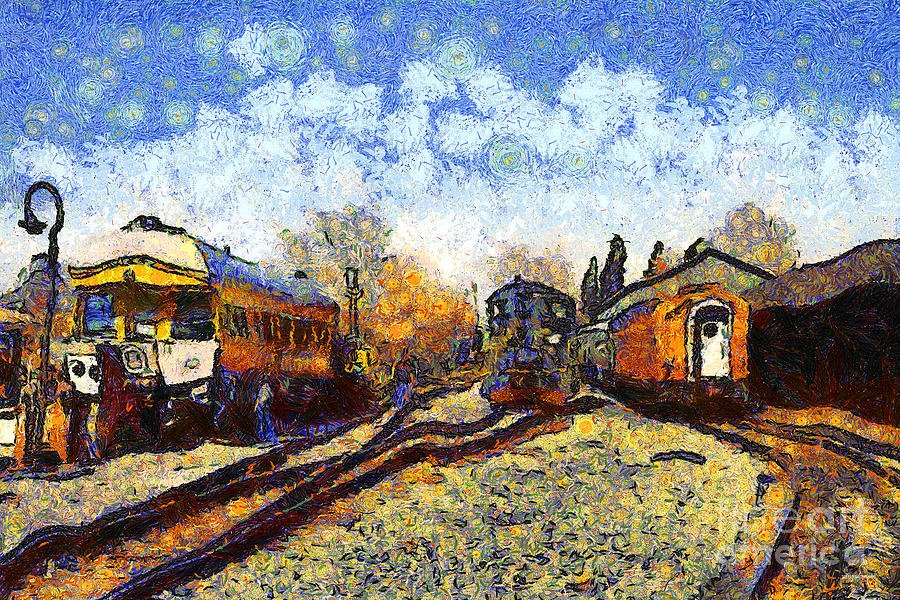 Juna-asema tekijältä Vincent van Gogh