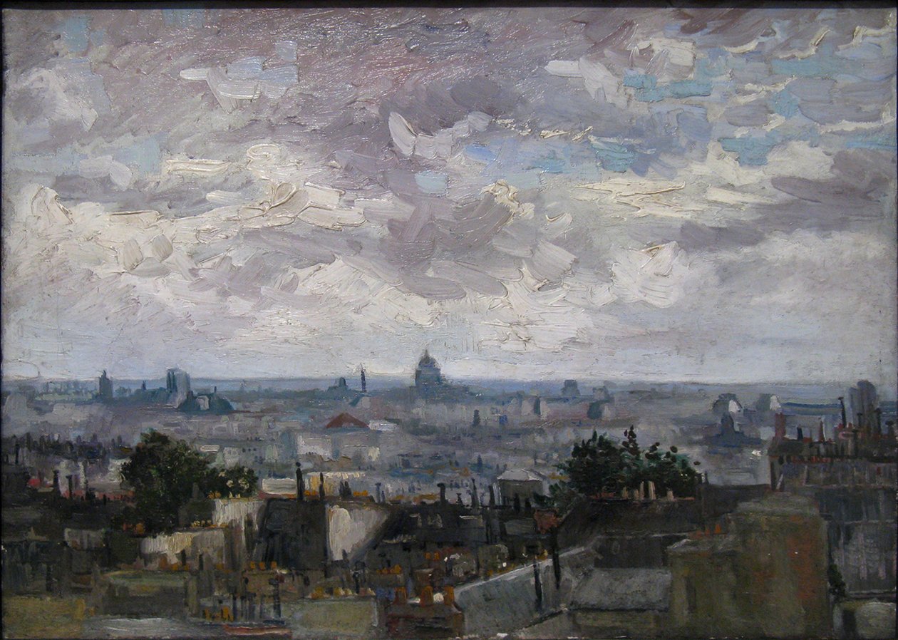 Näkymä Pariisin katoille tekijältä Vincent van Gogh